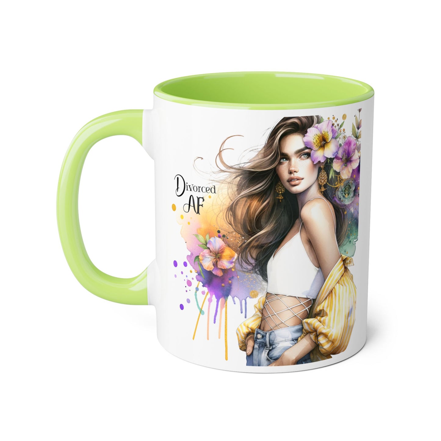 Chic Accent Coffee Mug - Stylish Floral Design, Perfect for Gift Giving, Motivational, Home Decor, Unique Drinkware