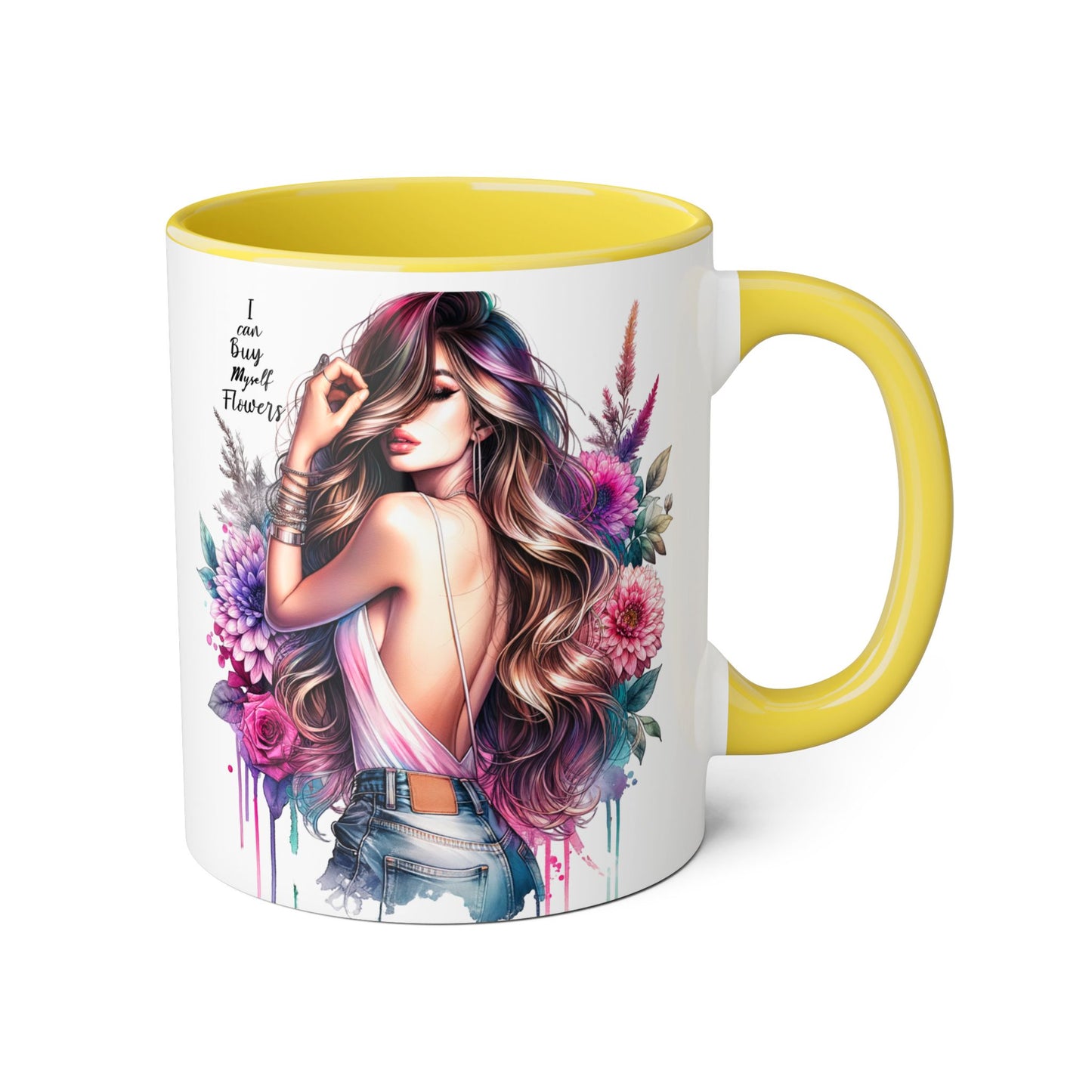 I Can Buy Myself Flowers Bohemian Flower Mug | I’m Busy Being Fabulous Coffee Cup, Floral Mug, Gift for Flower Lovers, Home Decor, Coffee Lover's Essential