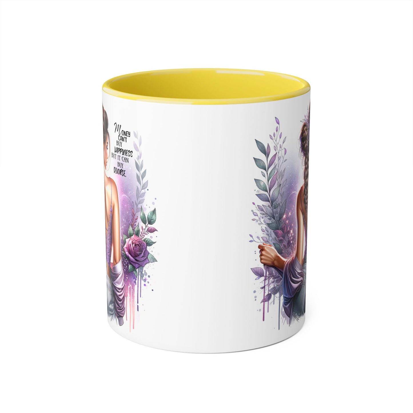 Money Can't Buy Happiness But It Can Buy Divorce Humoristic Artistic Affirmation Mug, Limitless Potential Coffee Cup, Inspirational Gift for Her, Motivational Drinkware, Empowerment Mug