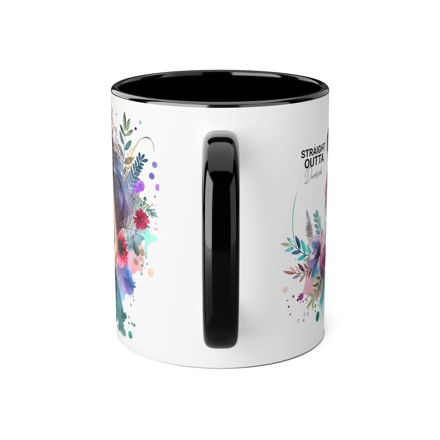 Artistic Accent Mug | Straight Outta Wonderland Coffee Cup for Dreamers | Unique Gift for Birthdays, Holidays, Fairytale Lovers