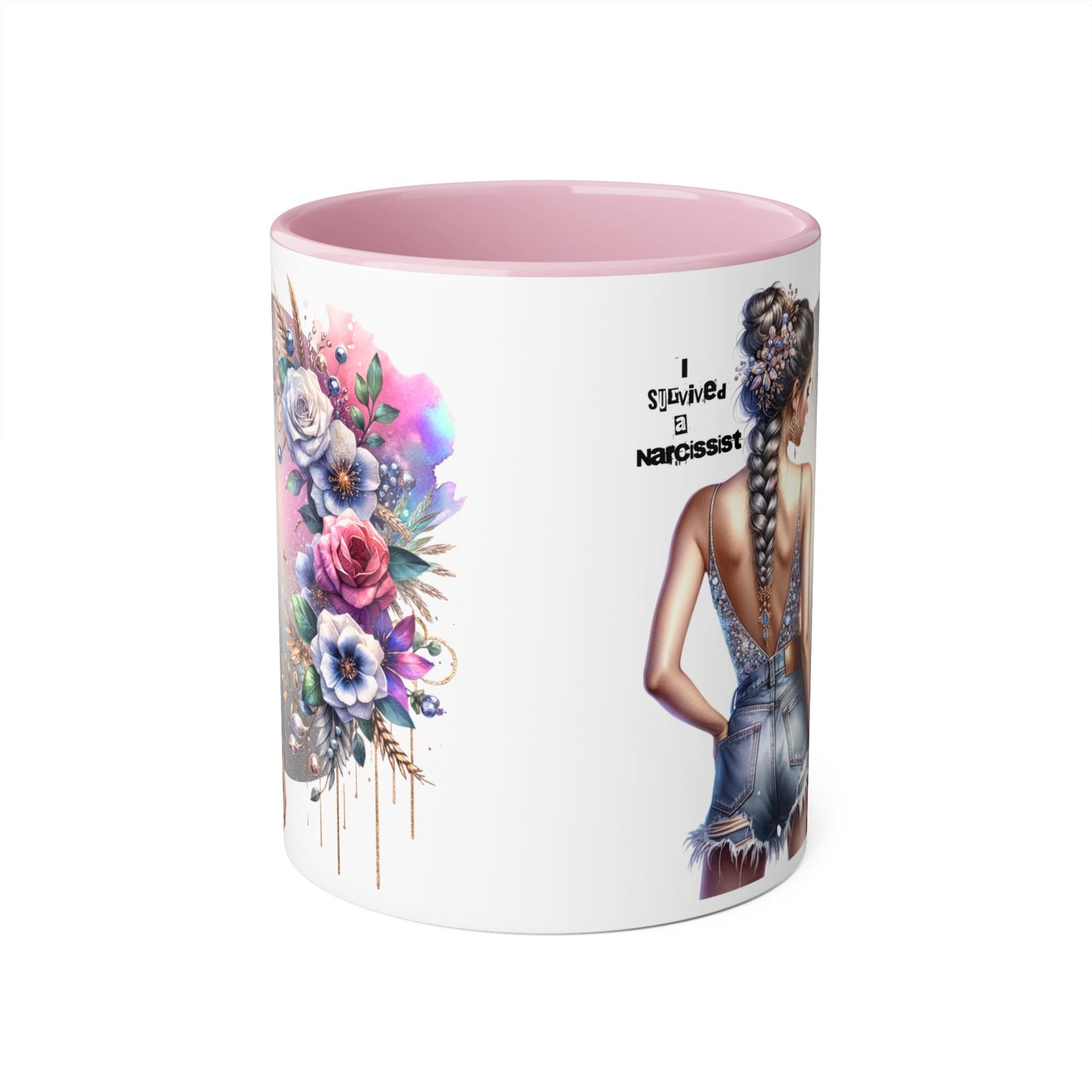 Bohemian Accent Mug with Floral Design | Inspirational Gift, Coffee Mug, Home Decor, Unique Art Mug, Perfect for Any Occasion