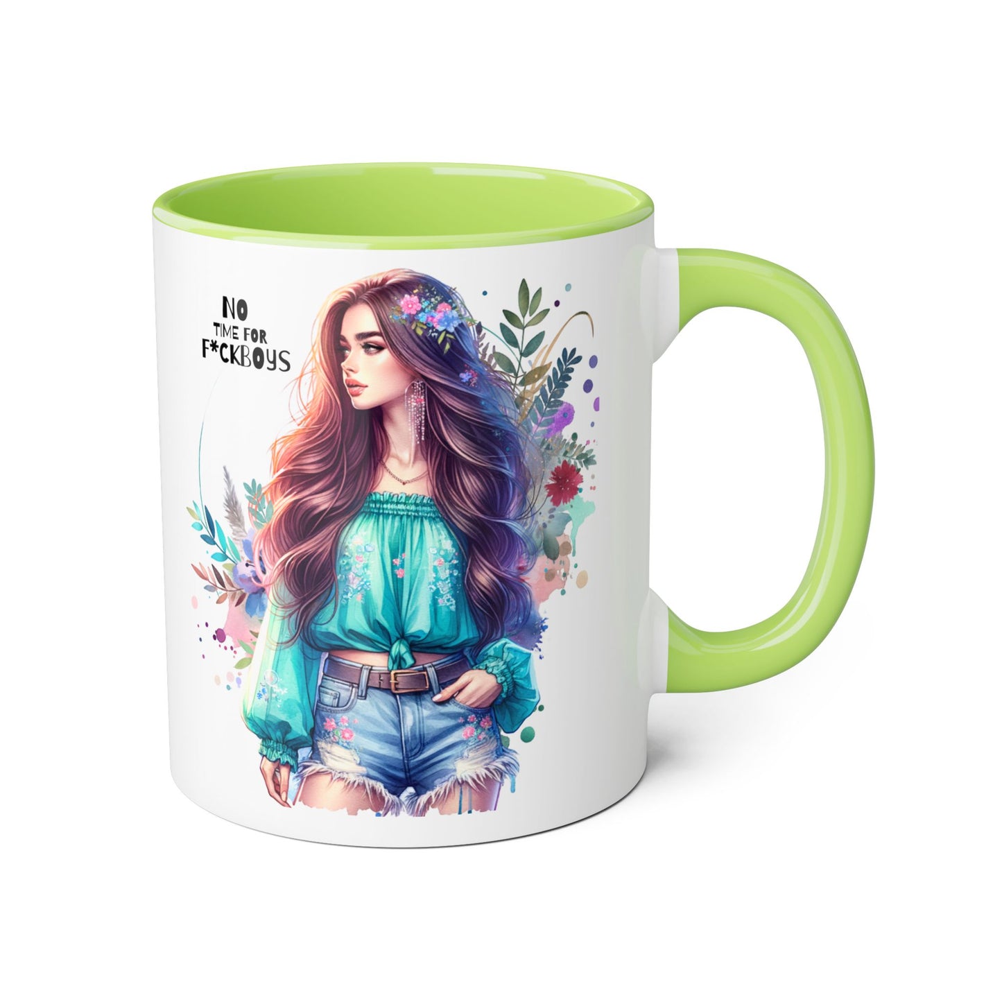 Funny Accent Mug - No Time For F*boys 11oz