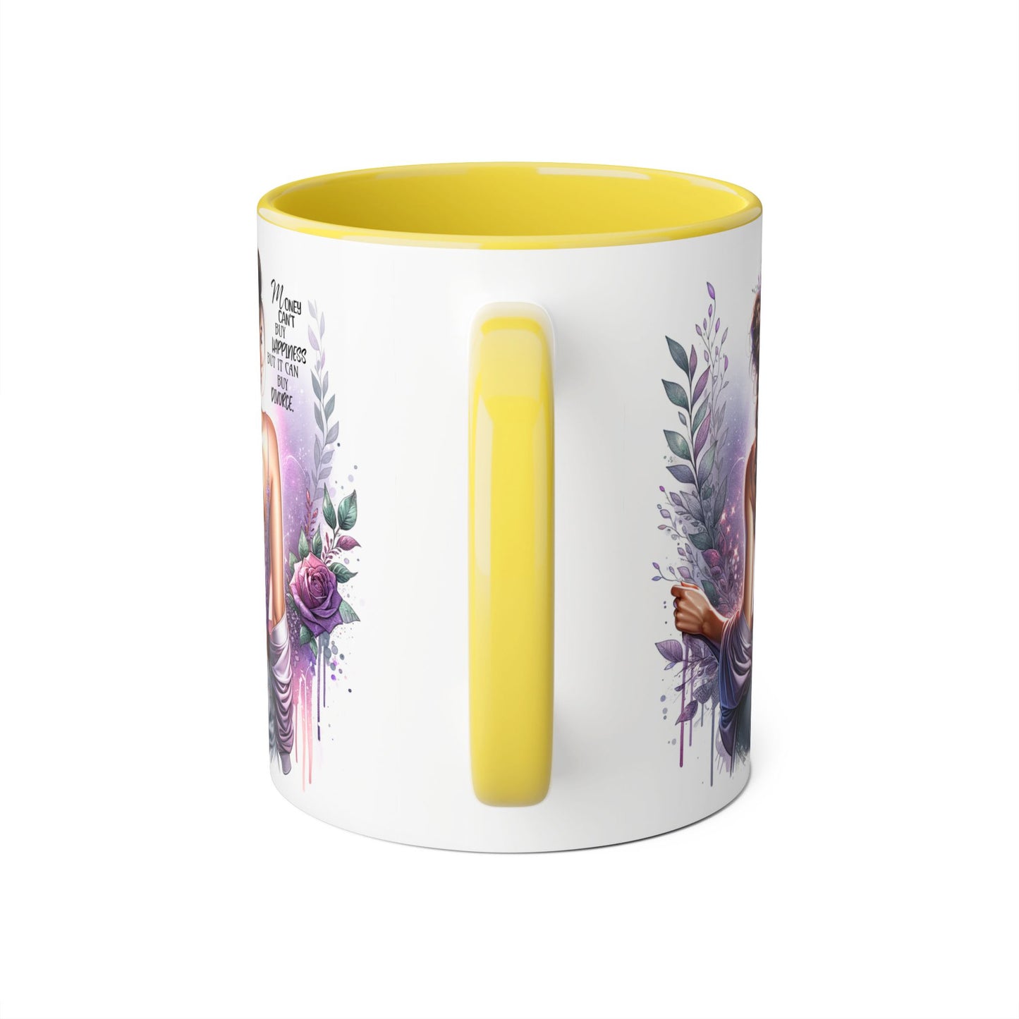 Money Can't Buy Happiness But It Can Buy Divorce Humoristic Artistic Affirmation Mug, Limitless Potential Coffee Cup, Inspirational Gift for Her, Motivational Drinkware, Empowerment Mug