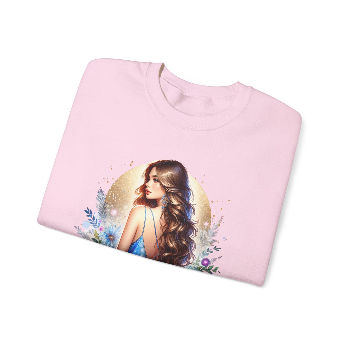 I'm Too Cute For My Ex Artistic Floral Crewneck Sweatshirt with Elegant Woman Design, Cozy Pullover, Gift for Her, Trendy Apparel, Perfect for Everyday Wear