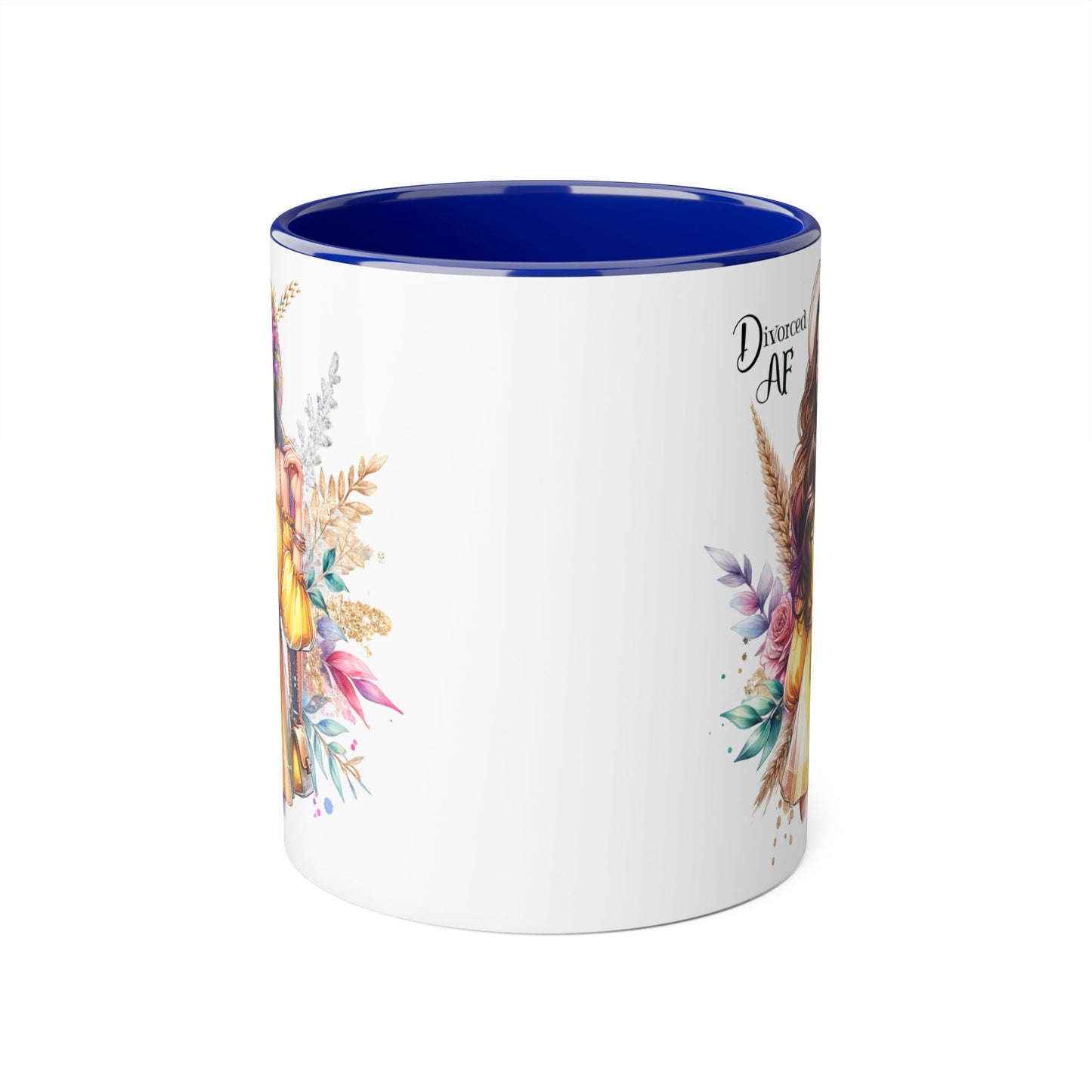 Divorced AF Accent Mug, Empowering Coffee Cup, Self-Love Gift for Her, Unique Birthday Present, Motivational Drinking Vessel
