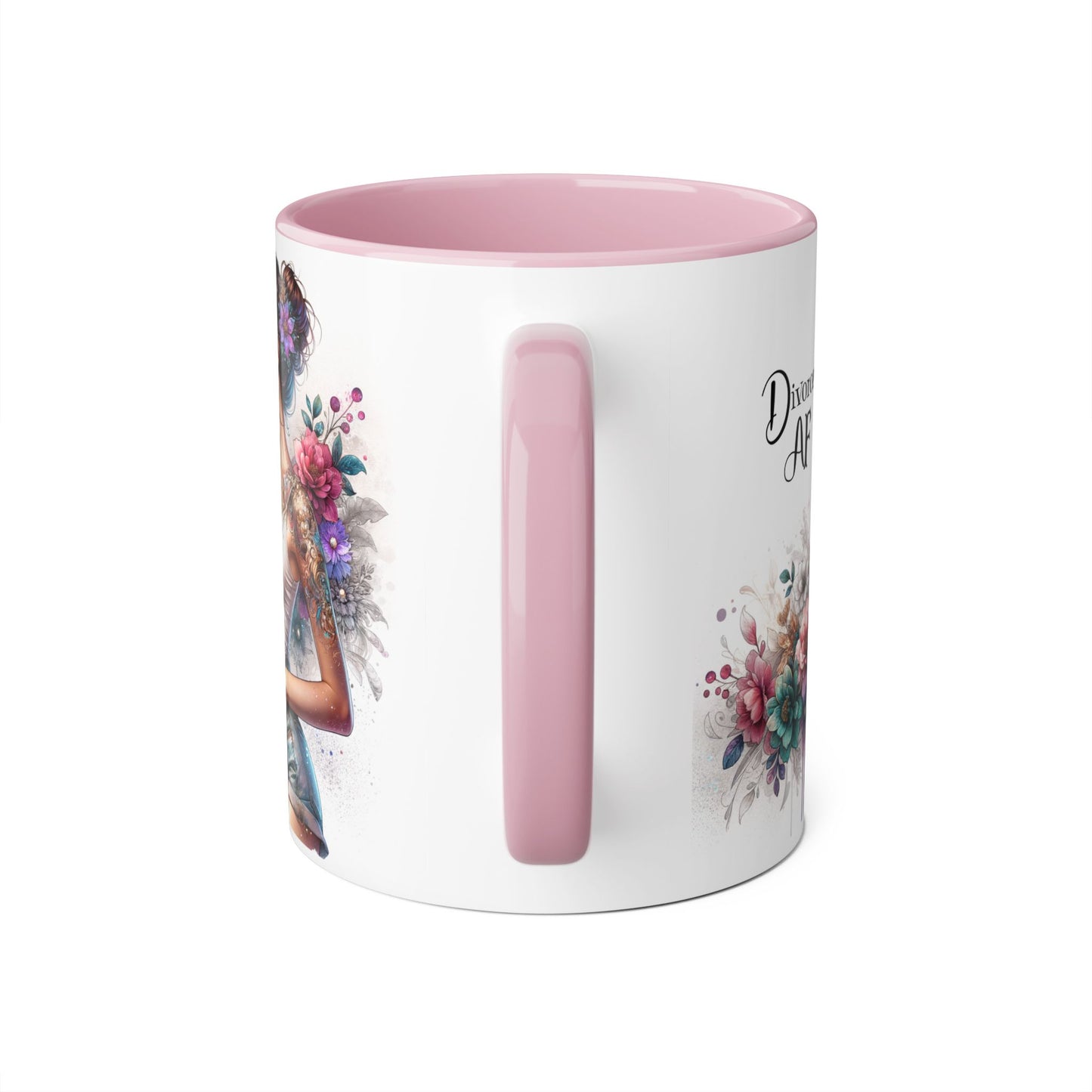 Divorced AF Accent Mugs for Empowerment, Self-Love Gifts, Coffee Lovers, Divorce Party Accessories, Inspirational Drinkware