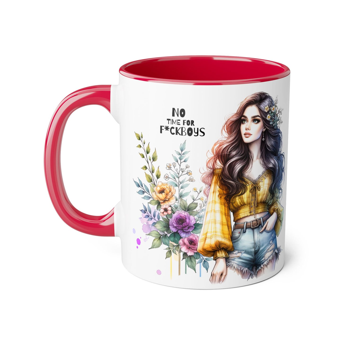 Funny Accent Mug - No Time For F*boys 11oz