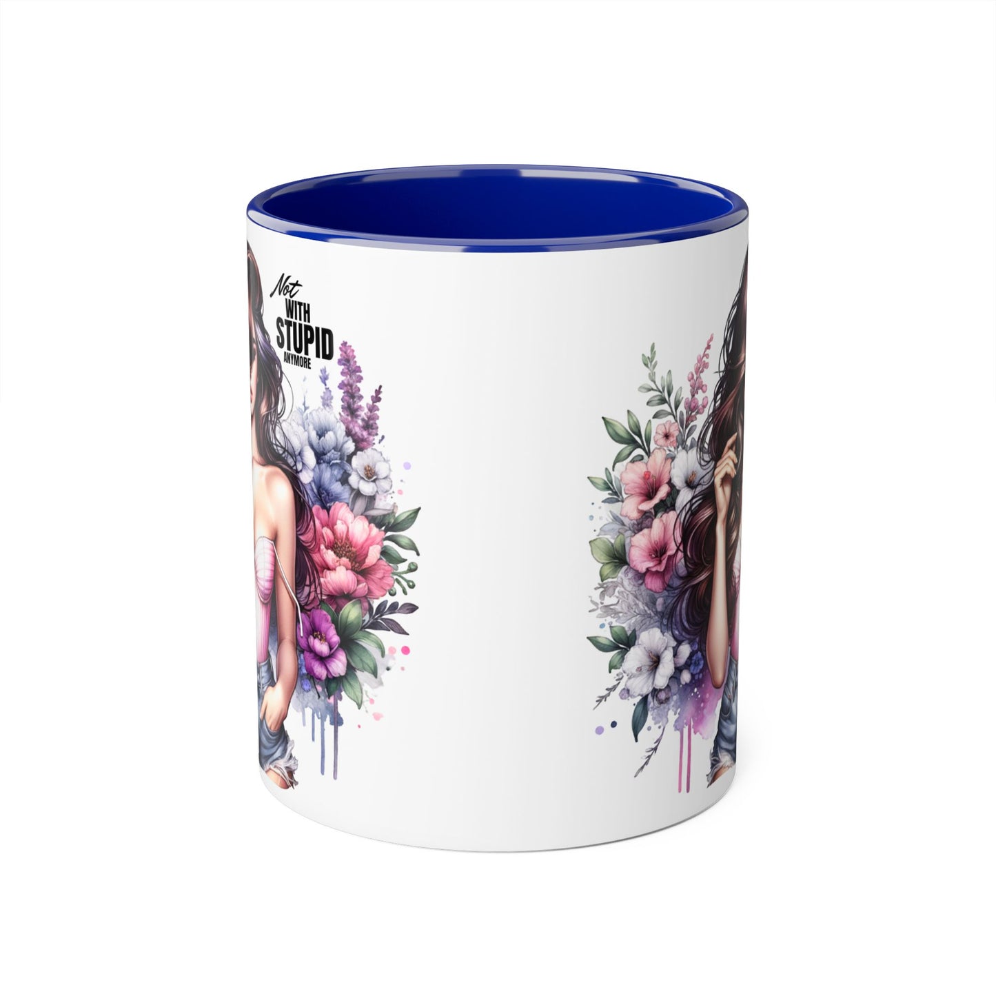 Mug - Not With Stupid Anymore Humoristic 11oz Accent Mug