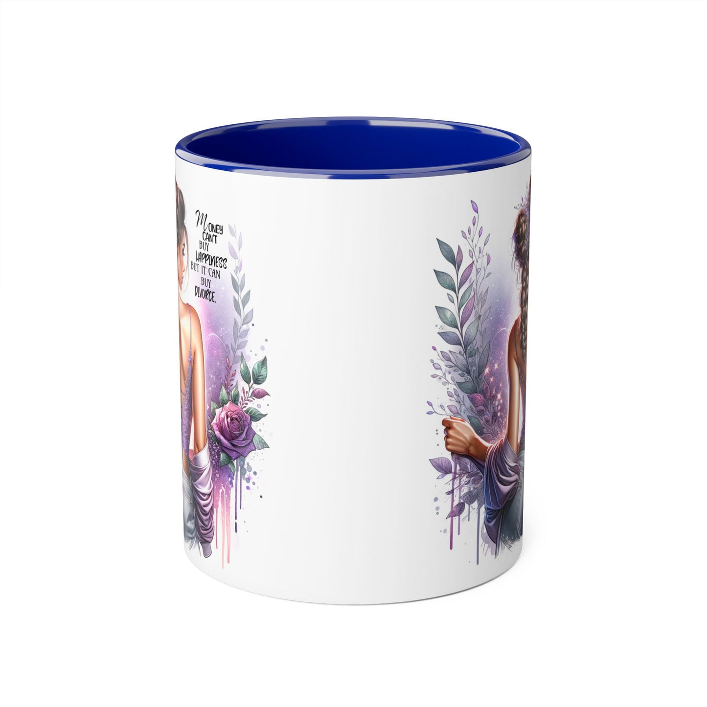 Money Can't Buy Happiness But It Can Buy Divorce Humoristic Artistic Affirmation Mug, Limitless Potential Coffee Cup, Inspirational Gift for Her, Motivational Drinkware, Empowerment Mug