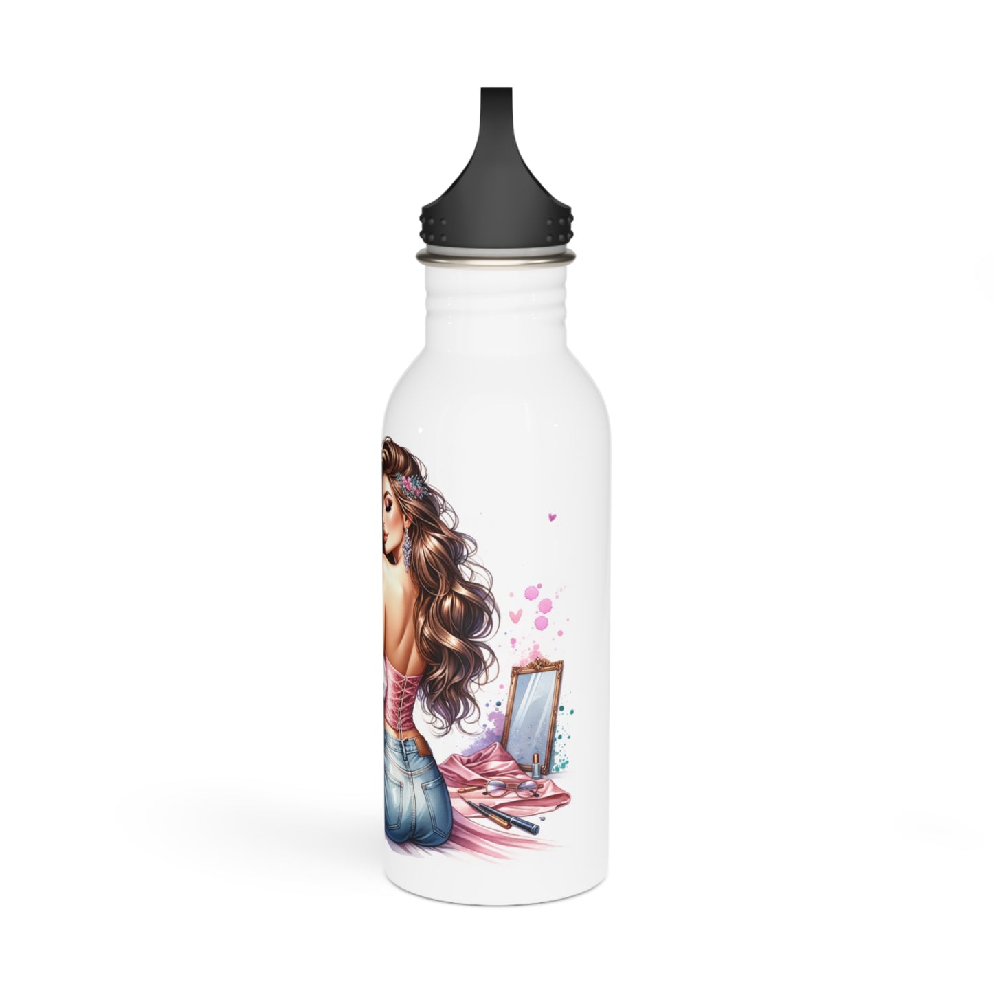 I Am My Own Happily Ever After Stainless Steel Water Bottle - Stylish & Inspirational Design for Women