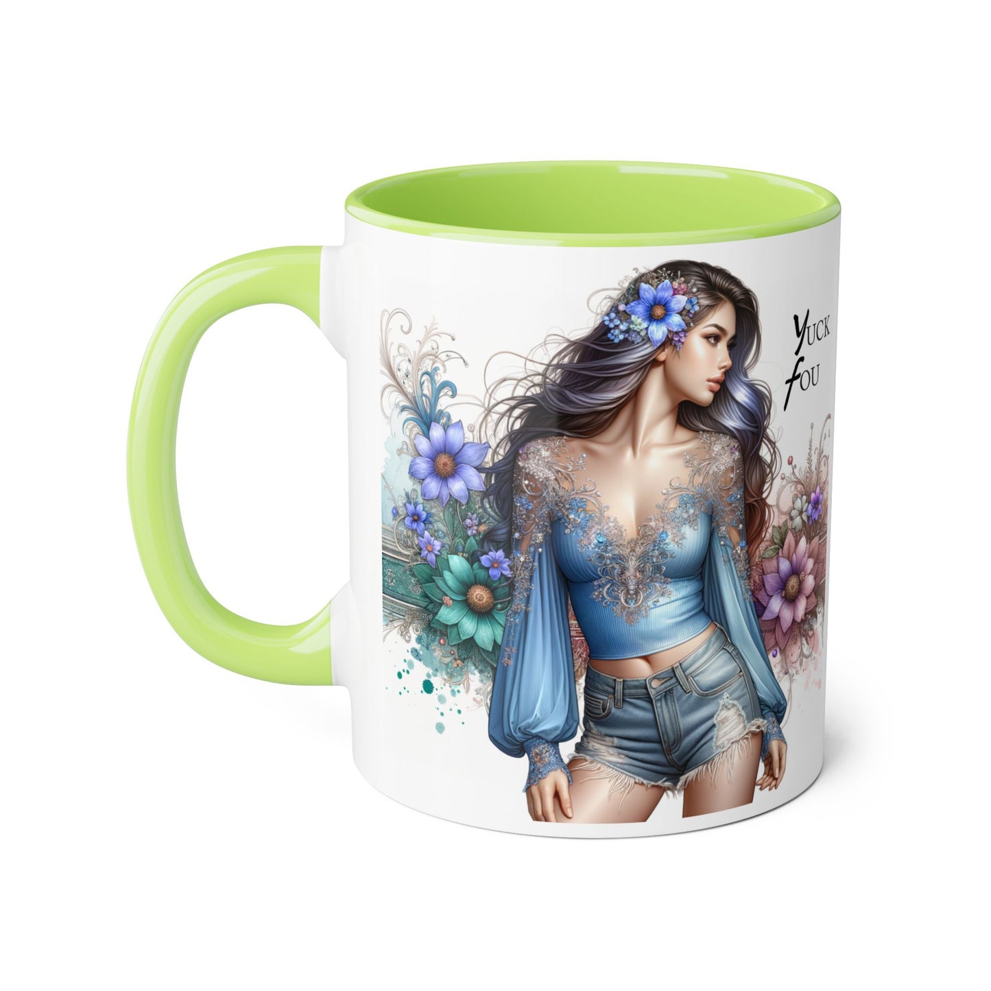 Artistic Accent Mug with ‘Yuck Fou’ Design for Trendy Sipping, Perfect Gift for Friends & Art Lovers, Ideal for Birthdays & Celebrations