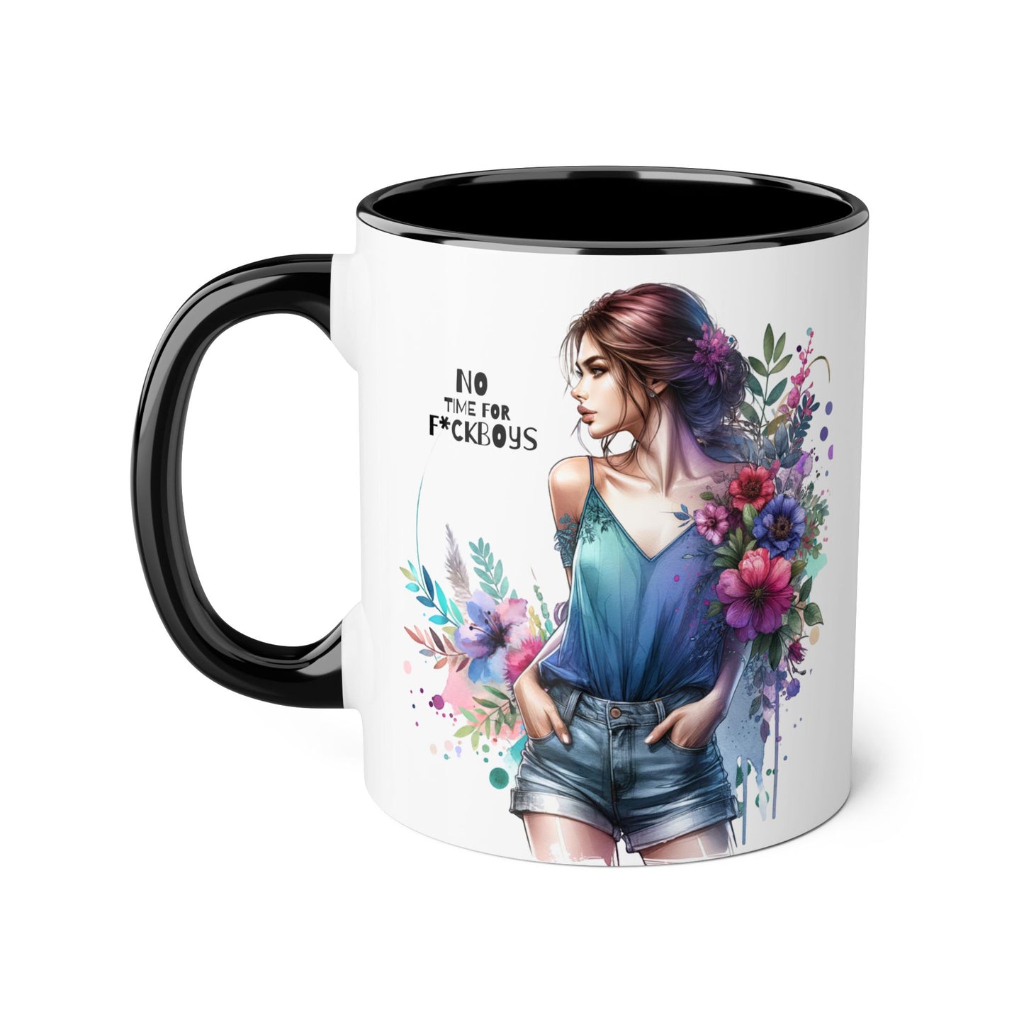 Funny Accent Mug - No Time For F*boys 11oz