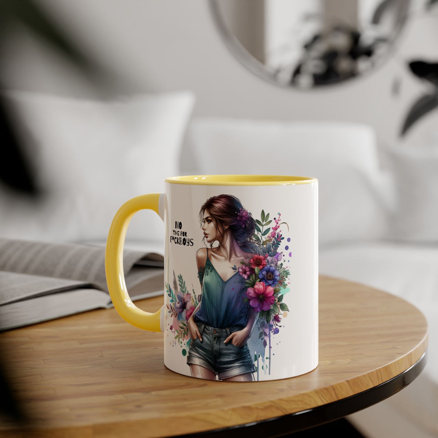 Funny Accent Mug - No Time For F*boys 11oz