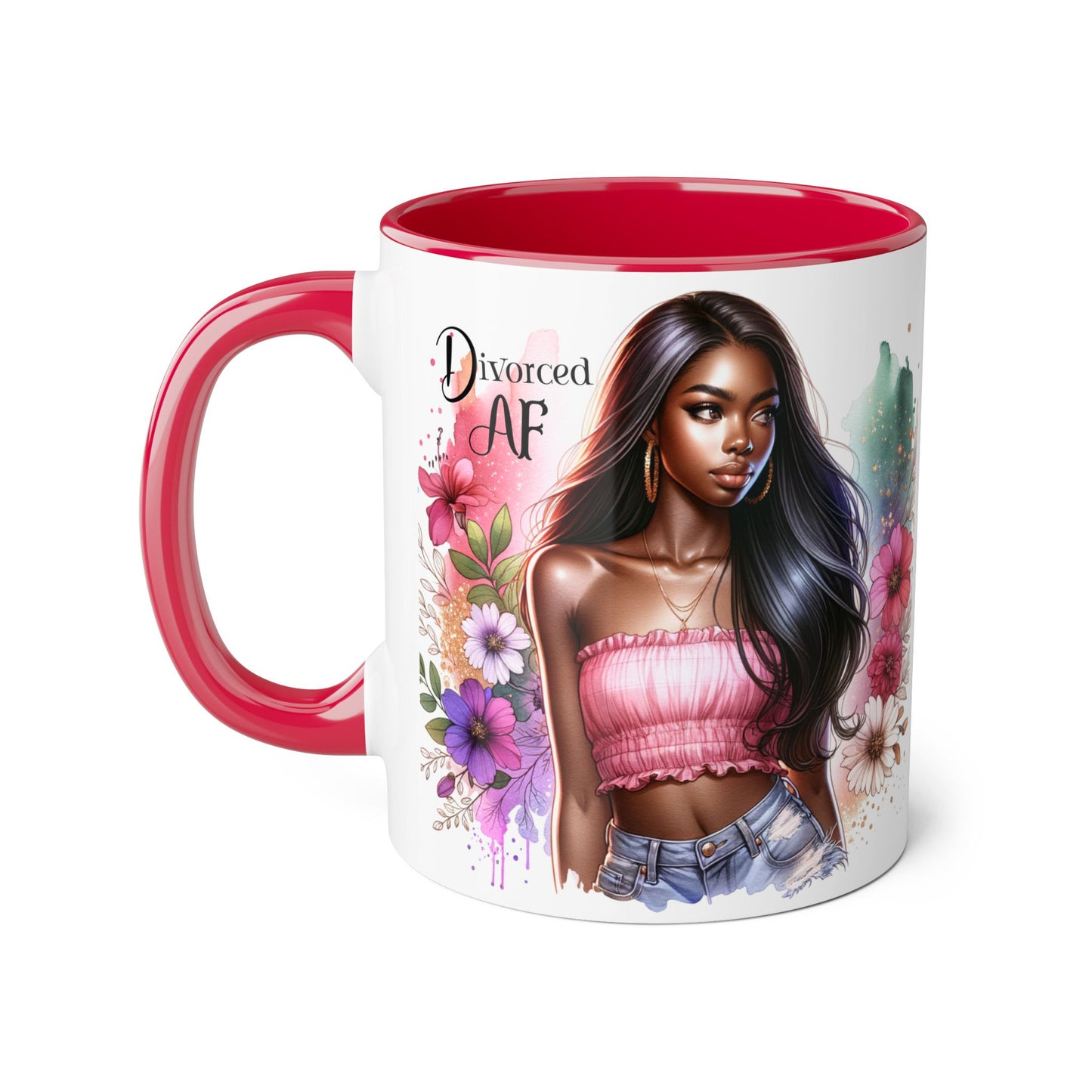 Divorced AF Accent Mug