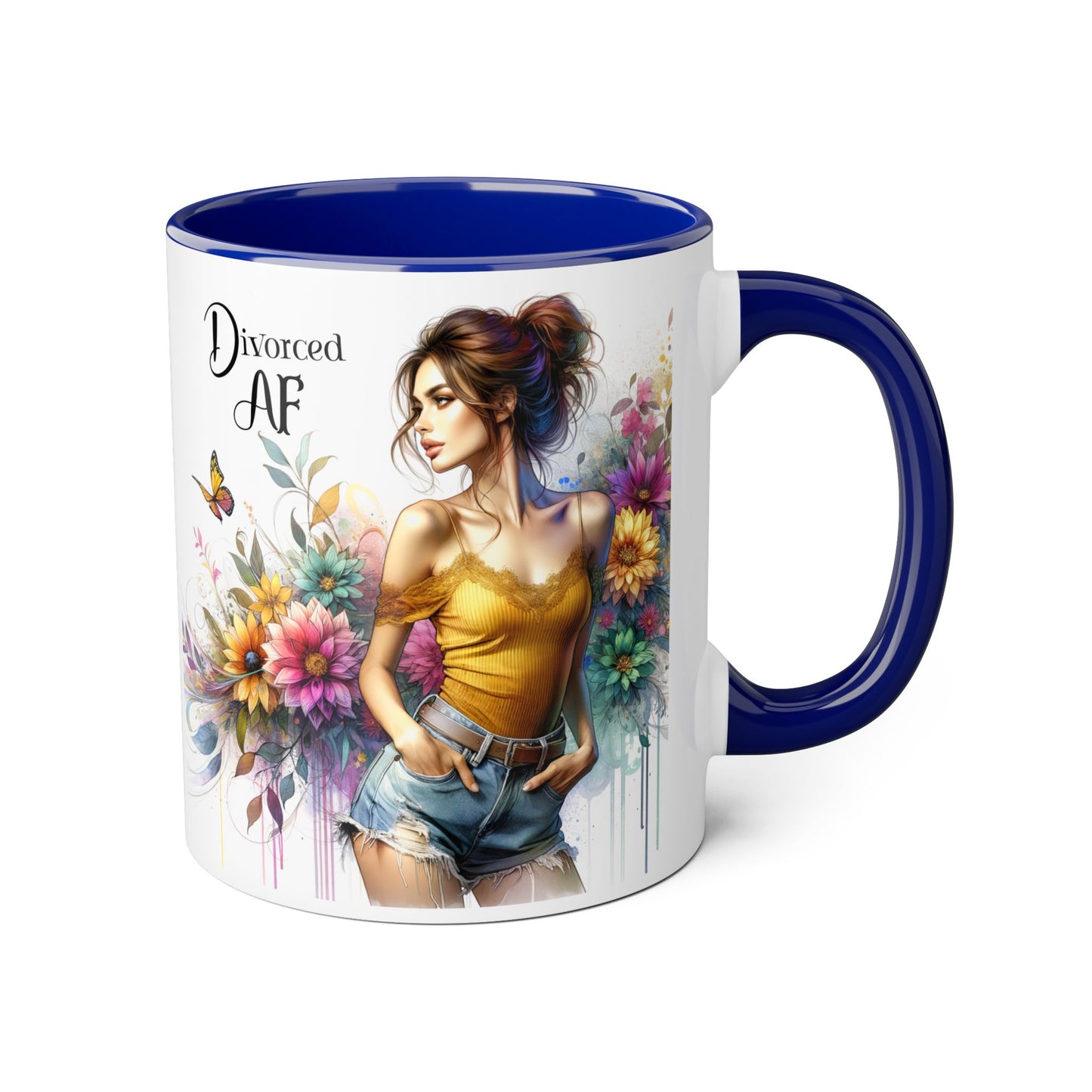 Divorced AF Accent Mug