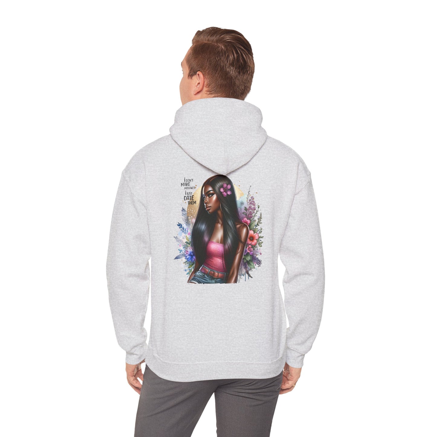 I Don`t Make Mistakes, I Just Date Them Vibrant Art Hoodie - Unisex Heavy Blend™, Cozy Fashion, Gift for Her, Spring Vibes, Casual Streetwear, Perfect for Holidays