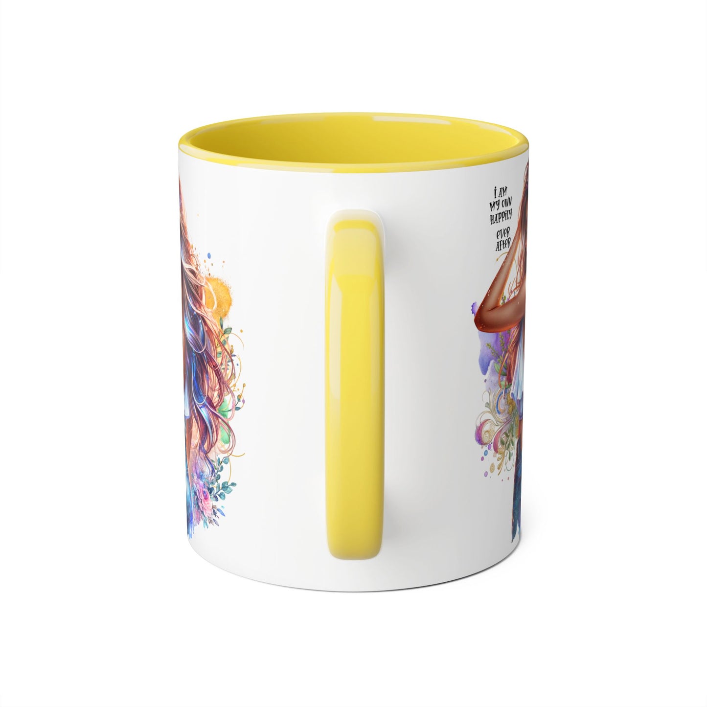 Colorful Inspirational Accent Mug - "I Am My Own Happily Ever After "