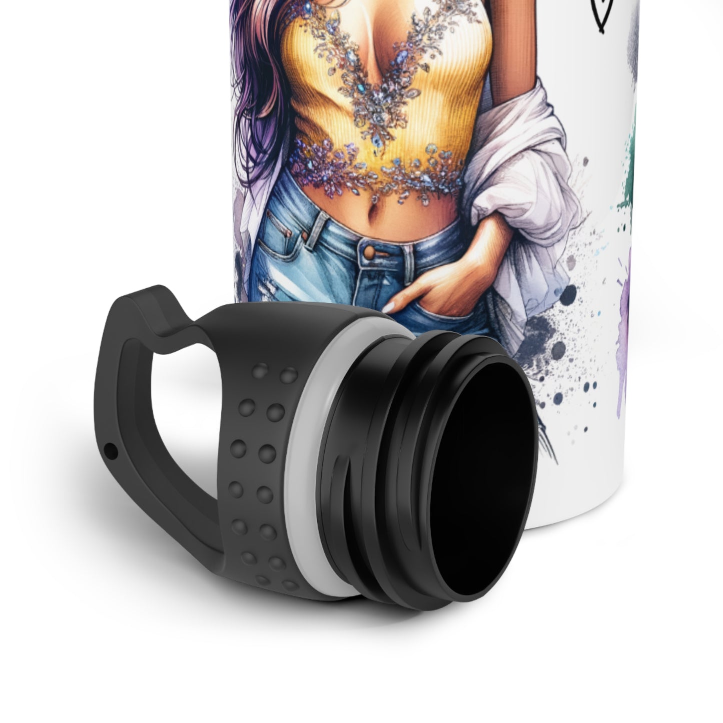Inspirational Stainless Steel Water Bottle - "I Am My Own Happy Ever After" Design