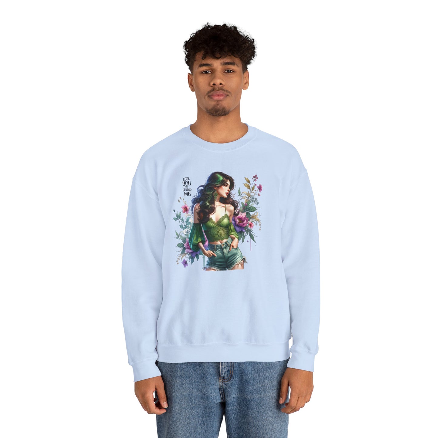 Lost You And Found Me Bohemian Floral Sweatshirt: Perfect for Cozy Days, Gift for Her, Casual Wear, Spring Fashion, Friendship Gift