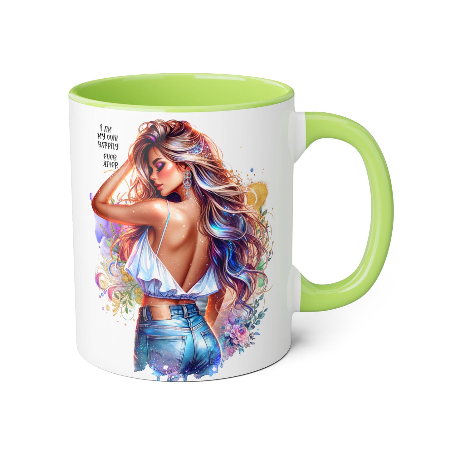 Colorful Inspirational Accent Mug - "I Am My Own Happily Ever After "