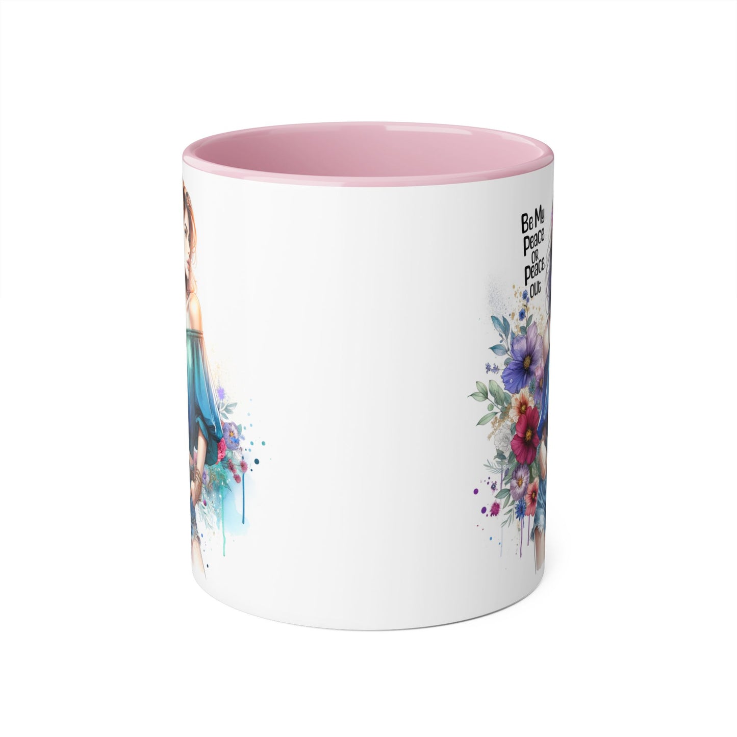 Be My Peace or Peace Out Accent 11oz Mug
