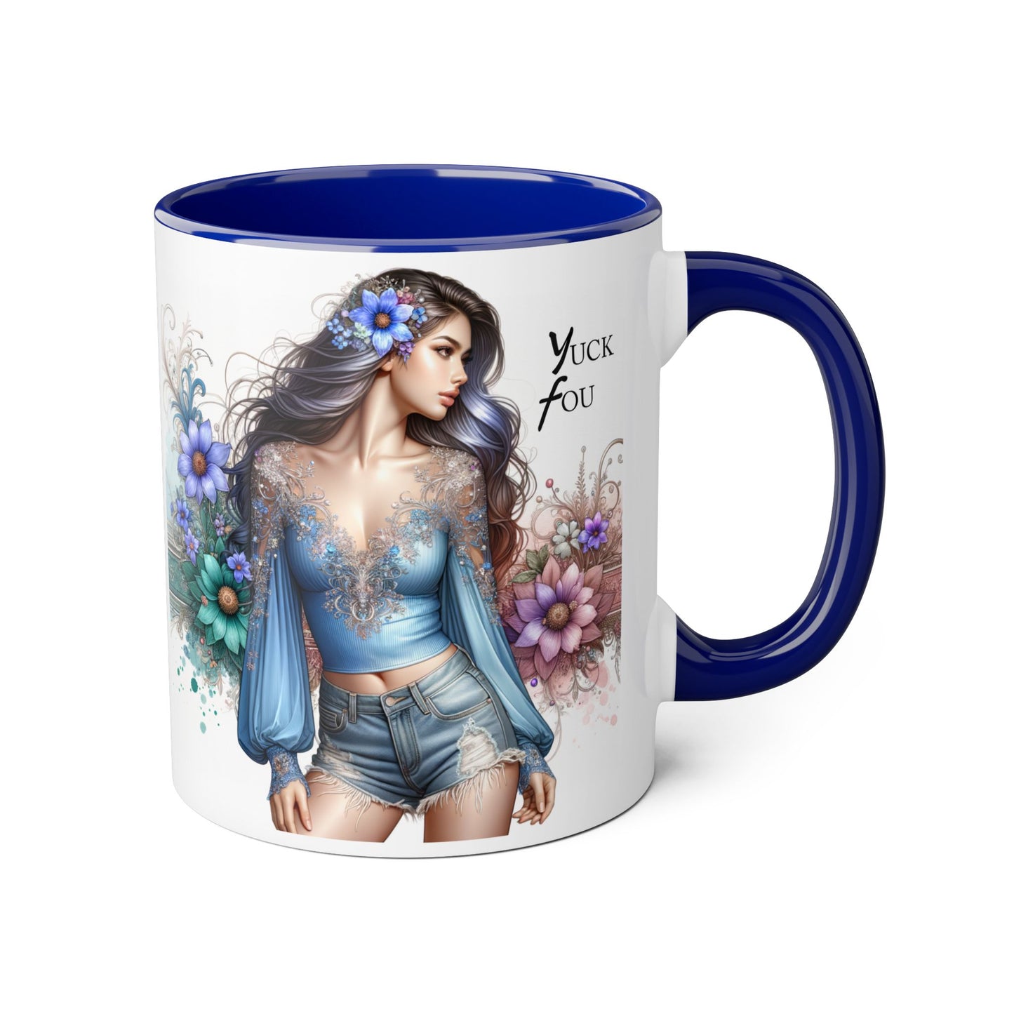Artistic Accent Mug with ‘Yuck Fou’ Design for Trendy Sipping, Perfect Gift for Friends & Art Lovers, Ideal for Birthdays & Celebrations