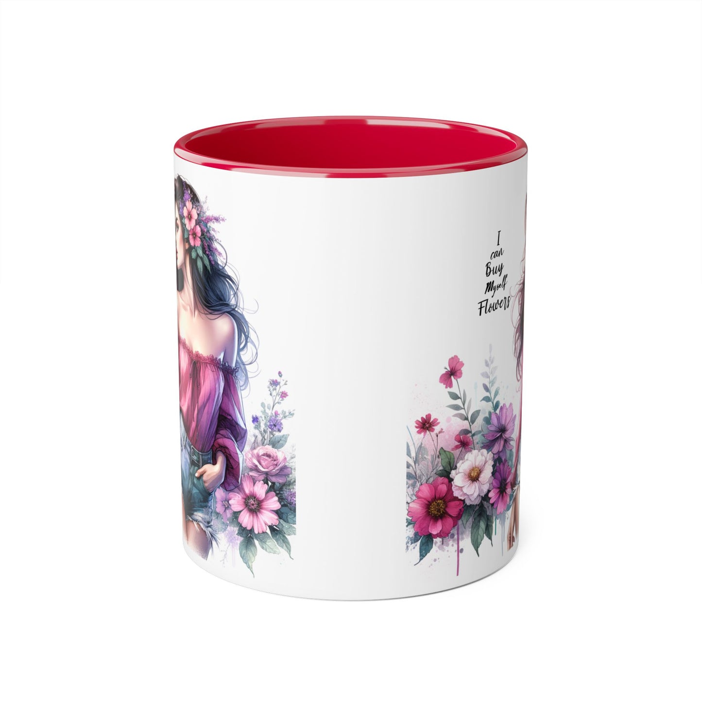 I Can Buy Myself Flowers Accent Mug, 11oz