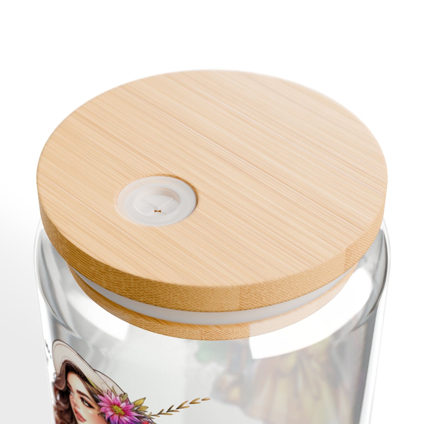 Thank U, Next Floral Sipper Glass, 16oz - Colorful Drinkware for Home, Office, Eco-Friendly, Gift for Her, Summer Vibes