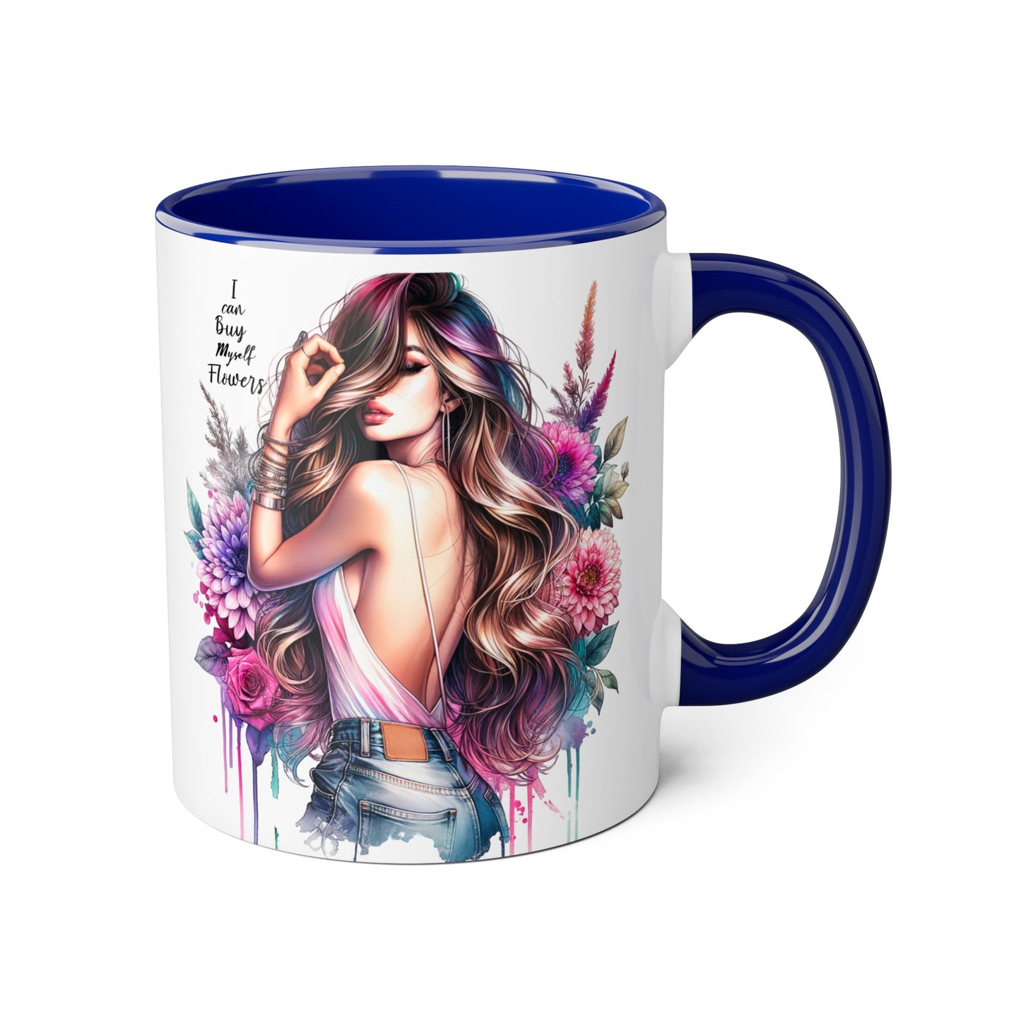 I Can Buy Myself Flowers Bohemian Flower Mug | I’m Busy Being Fabulous Coffee Cup, Floral Mug, Gift for Flower Lovers, Home Decor, Coffee Lover's Essential