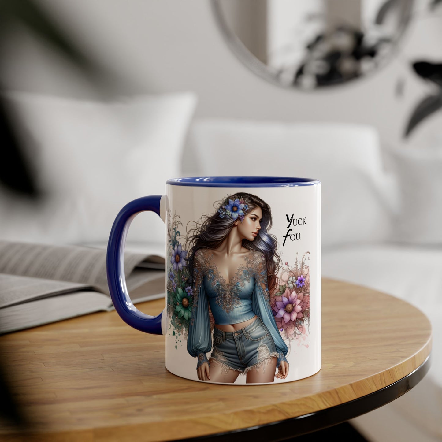 Artistic Accent Mug with ‘Yuck Fou’ Design for Trendy Sipping, Perfect Gift for Friends & Art Lovers, Ideal for Birthdays & Celebrations