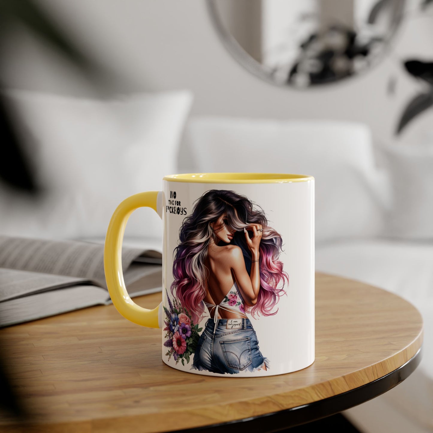 Funny Accent Mug - No Time For F*boys 11oz
