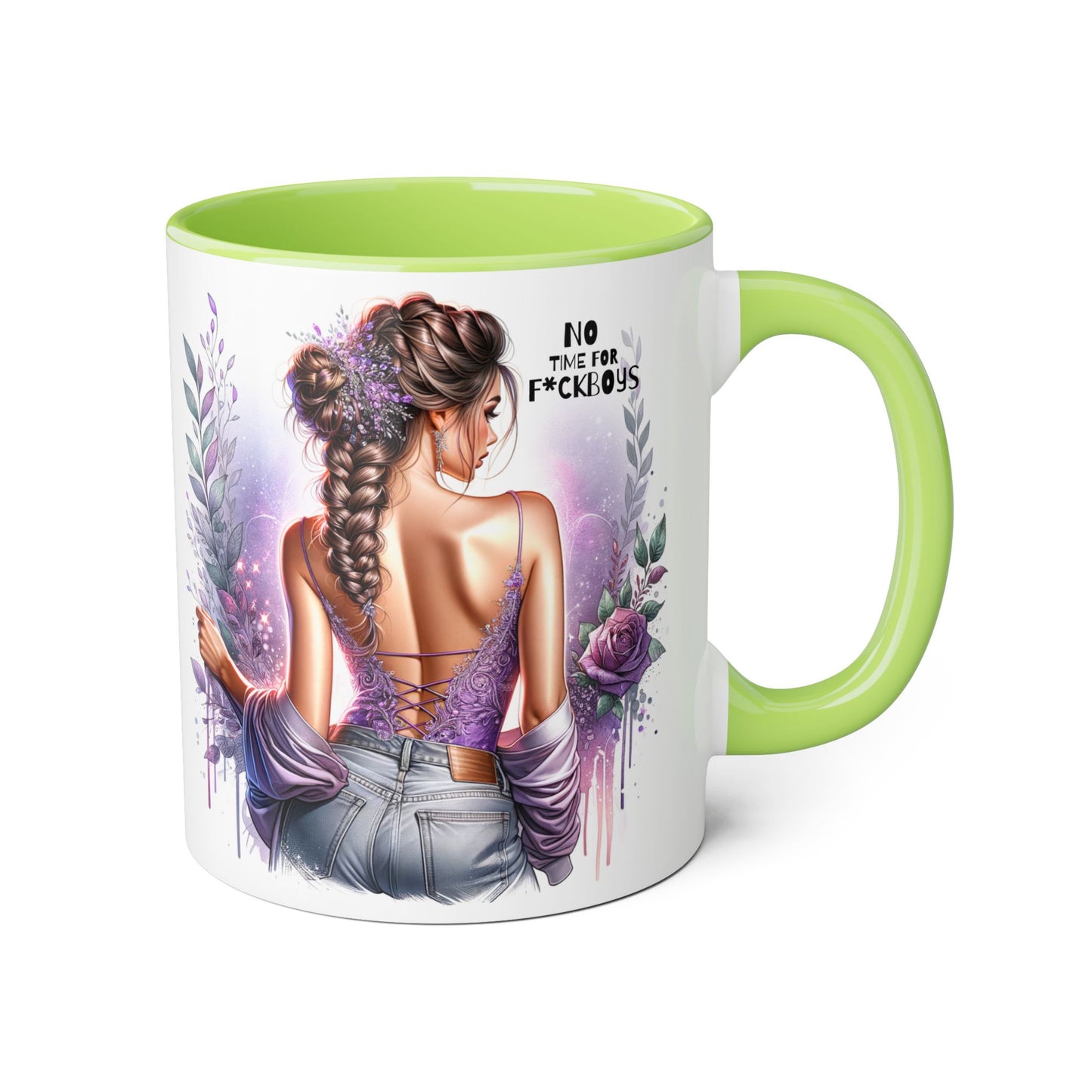 Funny Accent Mug - No Time For F*boys 11oz