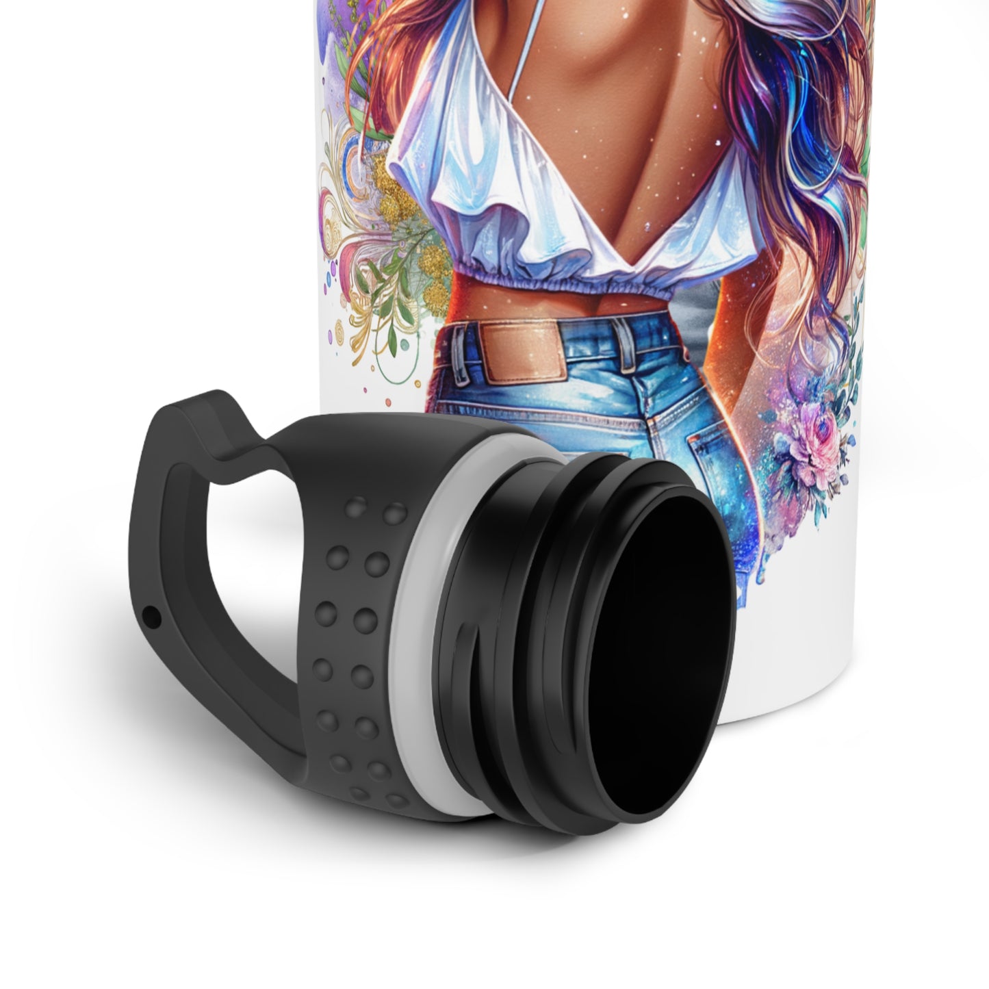 I Am My Own Happily Ever After Artistic Stainless Steel Water Bottle - Inspirational Design for Everyday Use