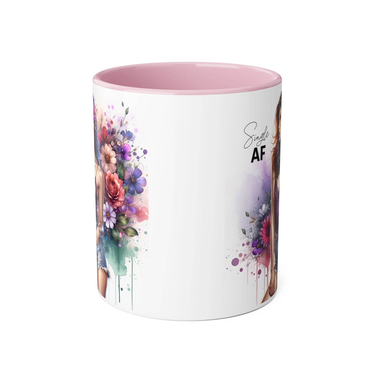 Floral Art Mug with Sassy Quote, Coffee Cup for Gifts, Tea Lovers, Home Decor, Mother's Day, Birthday
