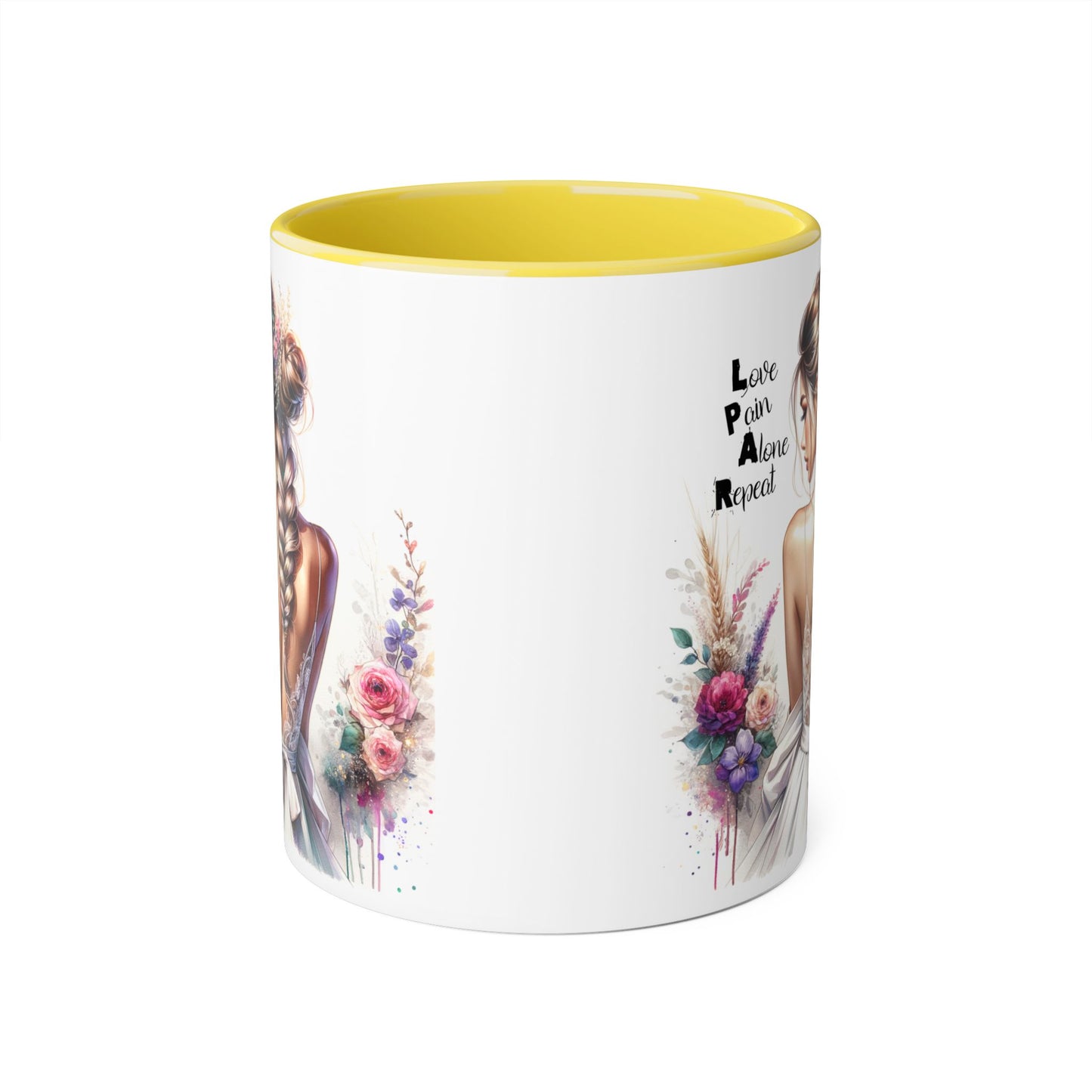 Elegant Artistry Accent Mug - Perfect for Tea Lovers, Gift for Her, Decorative Coffee Cup, Bridal Shower, Motivational Drinkware