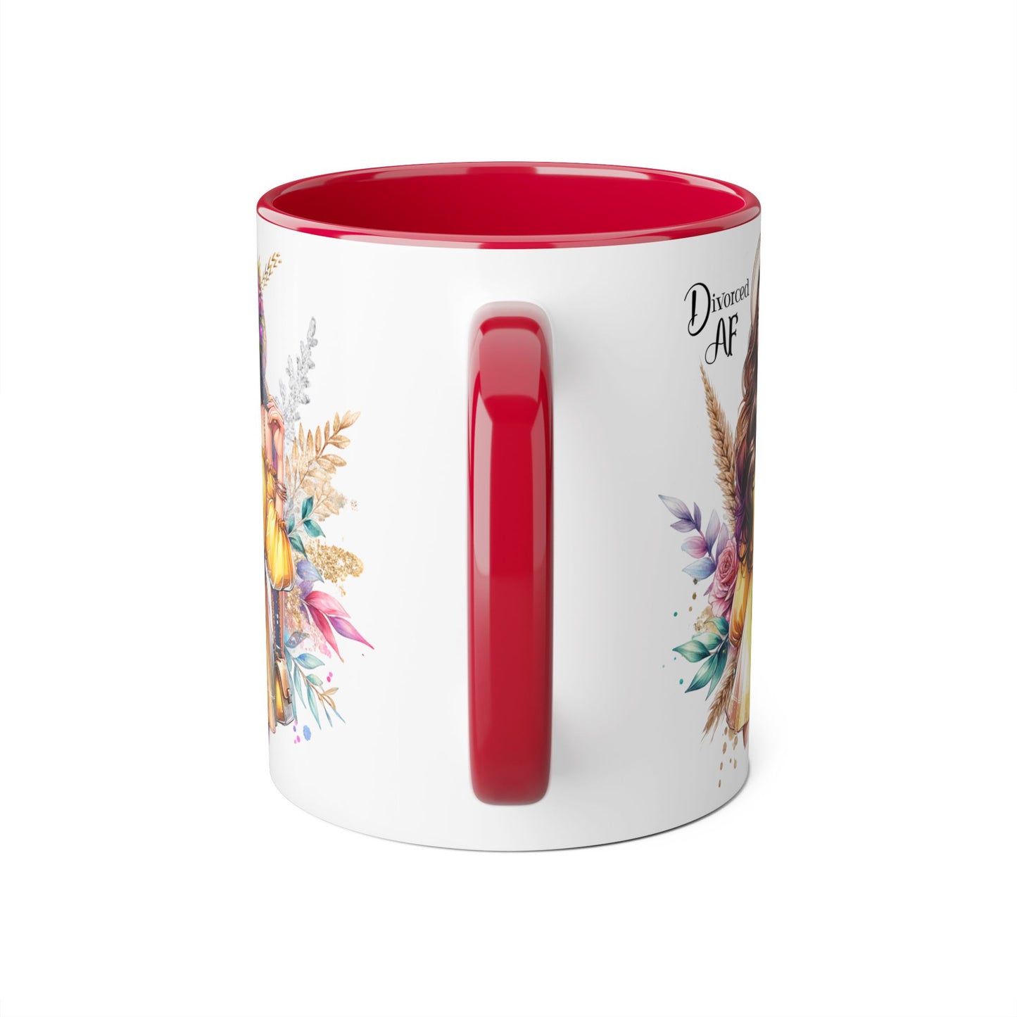 Divorced AF Accent Mug, Empowering Coffee Cup, Self-Love Gift for Her, Unique Birthday Present, Motivational Drinking Vessel