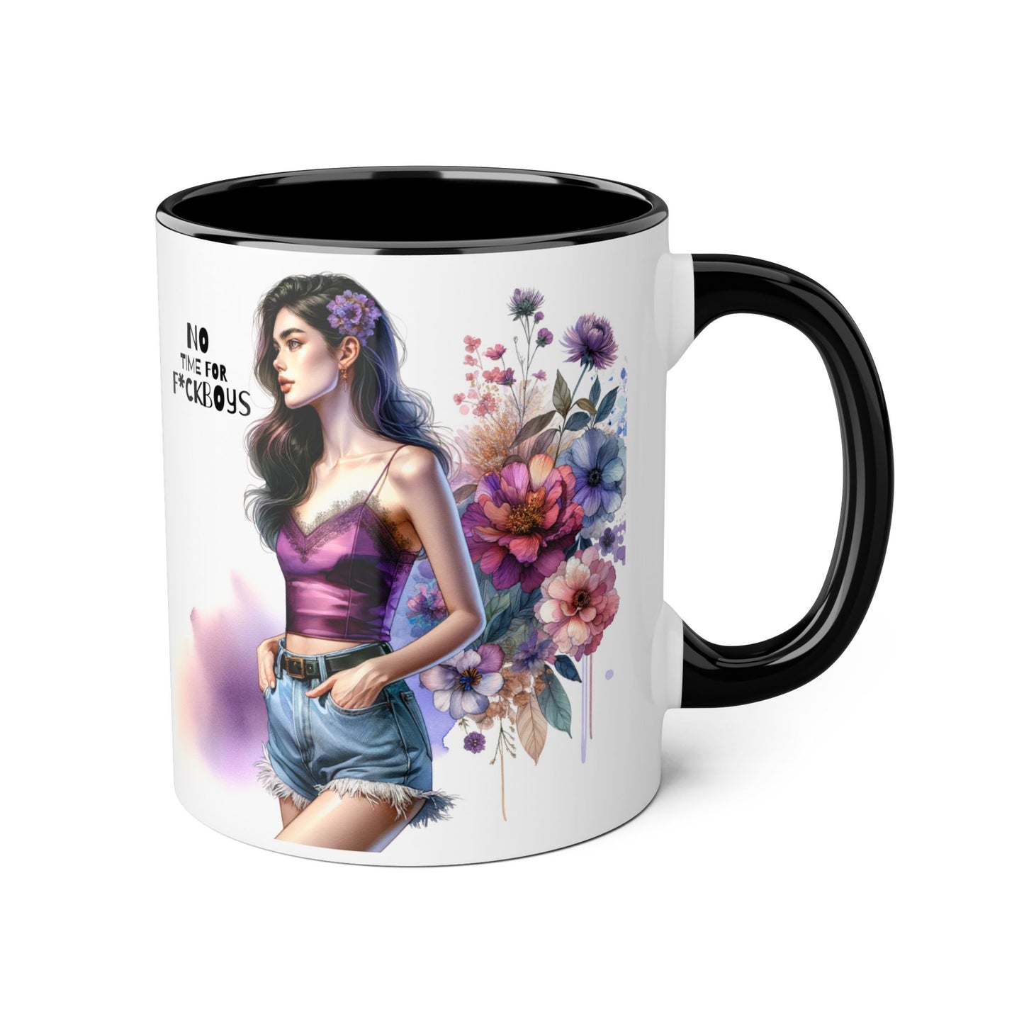 Funny Accent Mug - No Time For F*boys 11oz