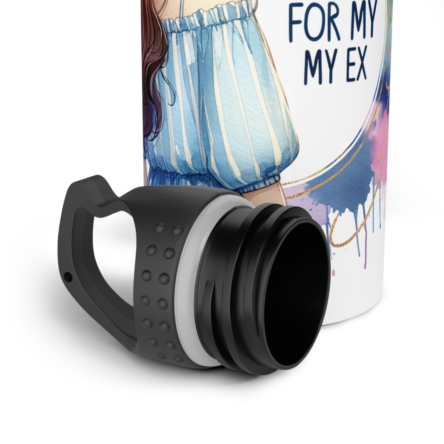 I'm Too Cute For My Ex Water Bottle for Her, Stainless Steel Hydration, Gift for Girlfriend, Cute Quotes Water Bottle, Trendy Eco-Friendly Bottle