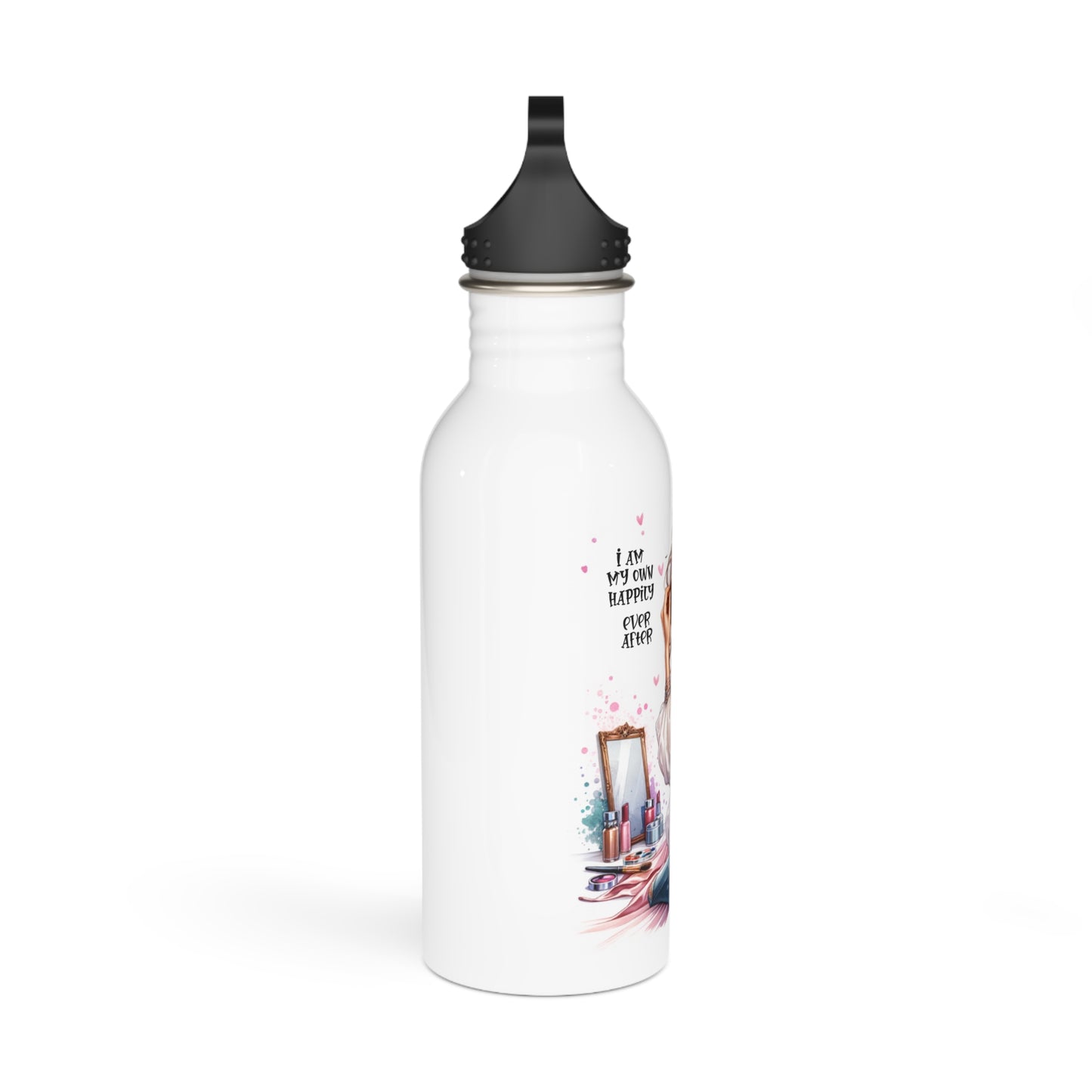 I Am My Own Happily Ever After Stainless Steel Water Bottle - Stylish & Inspirational Design for Women
