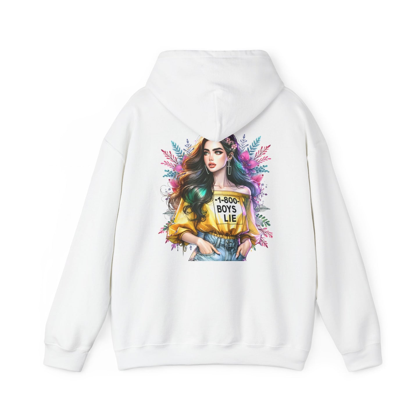 1-800-Boys-Lie Trendy Graphic Hoodie for Modern Style Lovers, Cozy Sweatshirt, Ideal Gift for Birthdays, Casual Wear, Fashion Statement