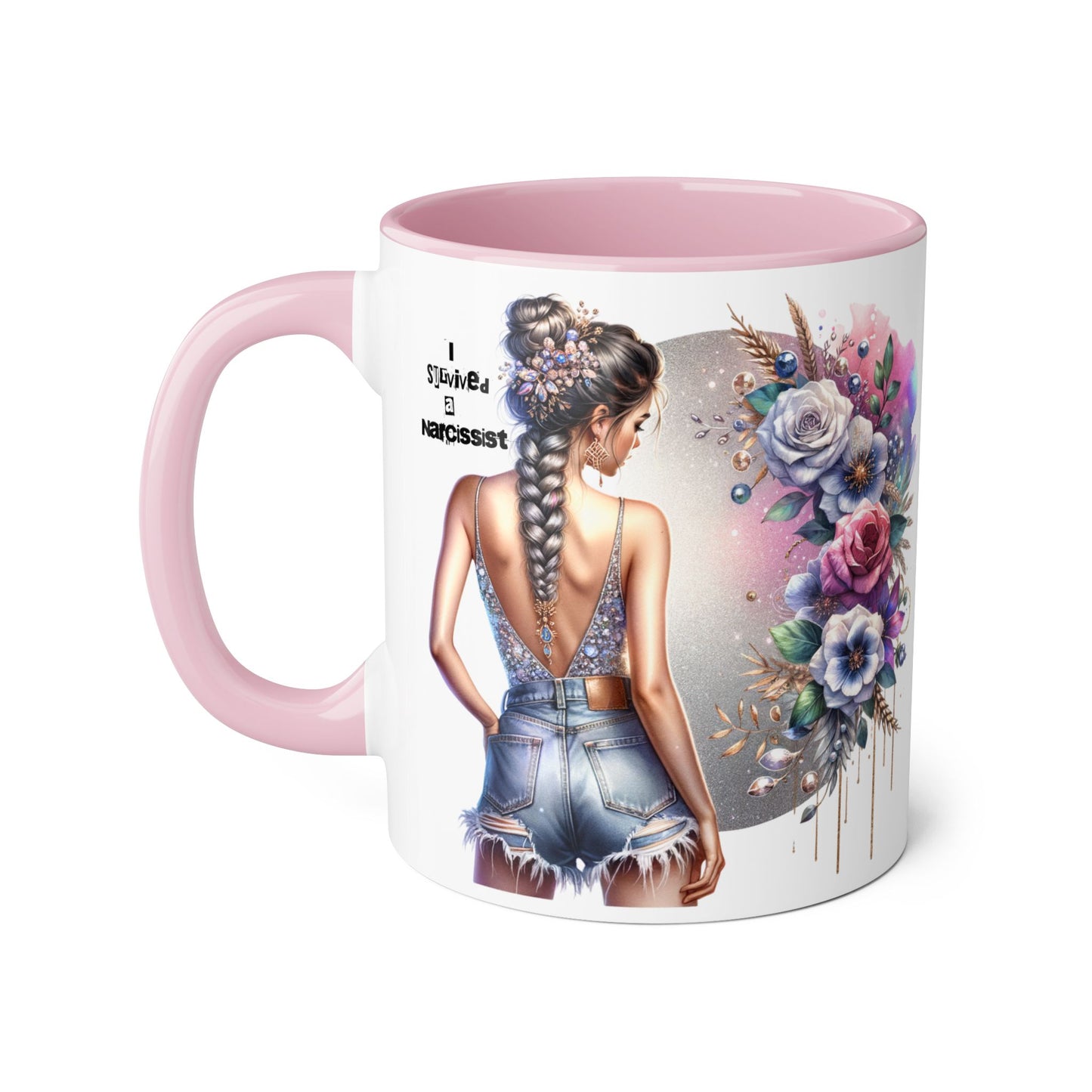Bohemian Accent Mug with Floral Design | Inspirational Gift, Coffee Mug, Home Decor, Unique Art Mug, Perfect for Any Occasion