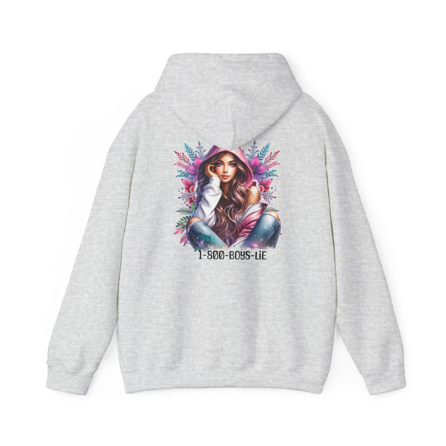 1-800-Boys-Lie Colorful Graphic Hoodie: Fashionable Sweatshirt for Art Lovers, Unisex Casual Wear, Gift for Birthdays, Holidays, Style Statement
