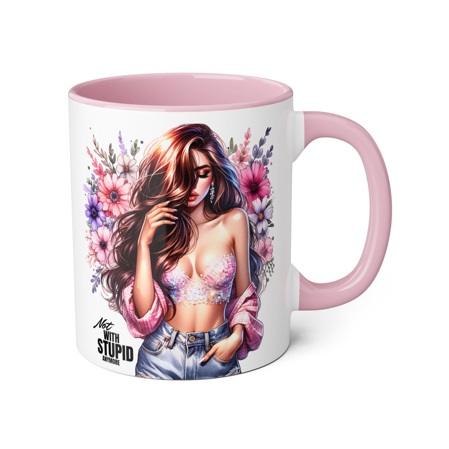 Mug - Not With Stupid Anymore Humoristic 11oz Accent Mug
