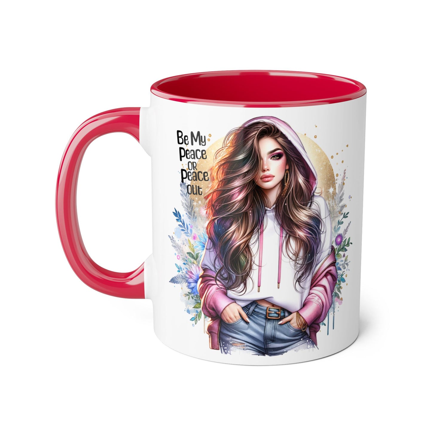 Mug - Be My Peace or Peace Out Accent Mug