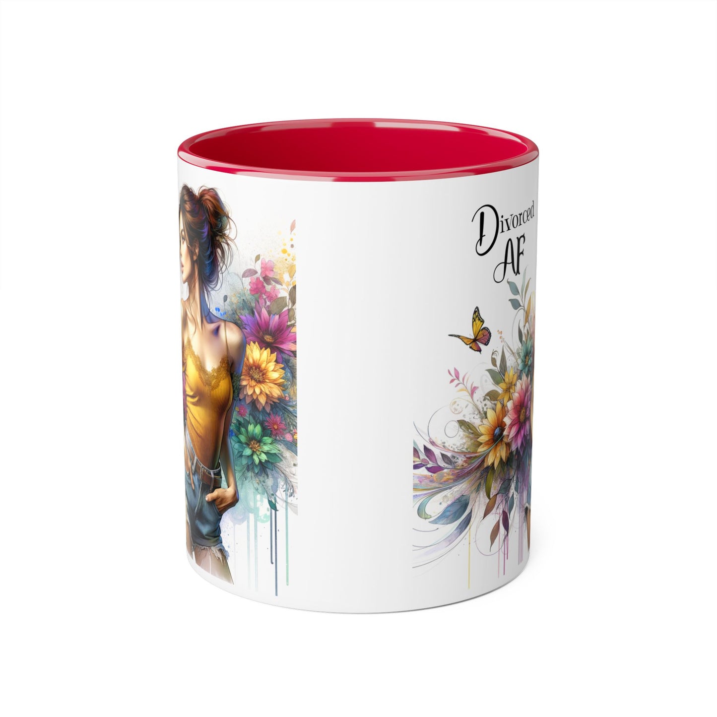 Divorced AF Accent Mug