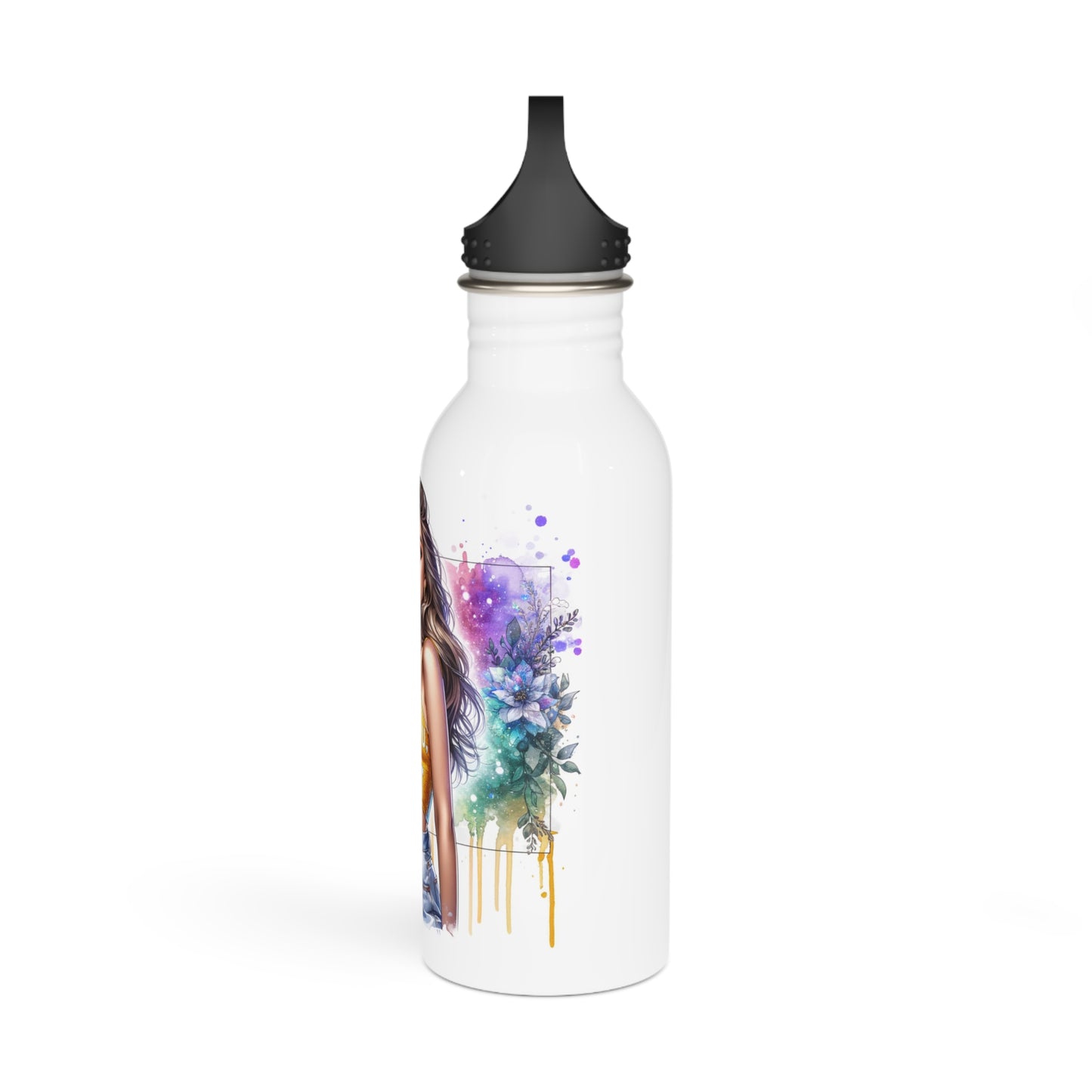 Thank U, Next Colorful Motivational Stainless Steel Water Bottle, Inspirational Travel Mug, Hydration Bottle, Thank U Next Gift, Floral Hydration Flask