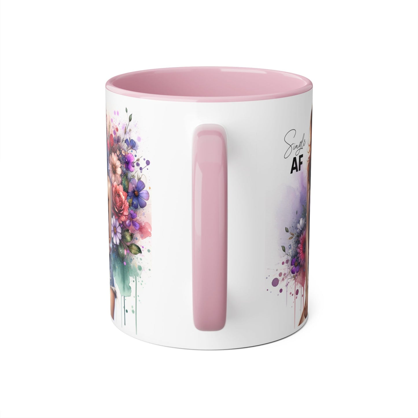 Floral Art Mug with Sassy Quote, Coffee Cup for Gifts, Tea Lovers, Home Decor, Mother's Day, Birthday