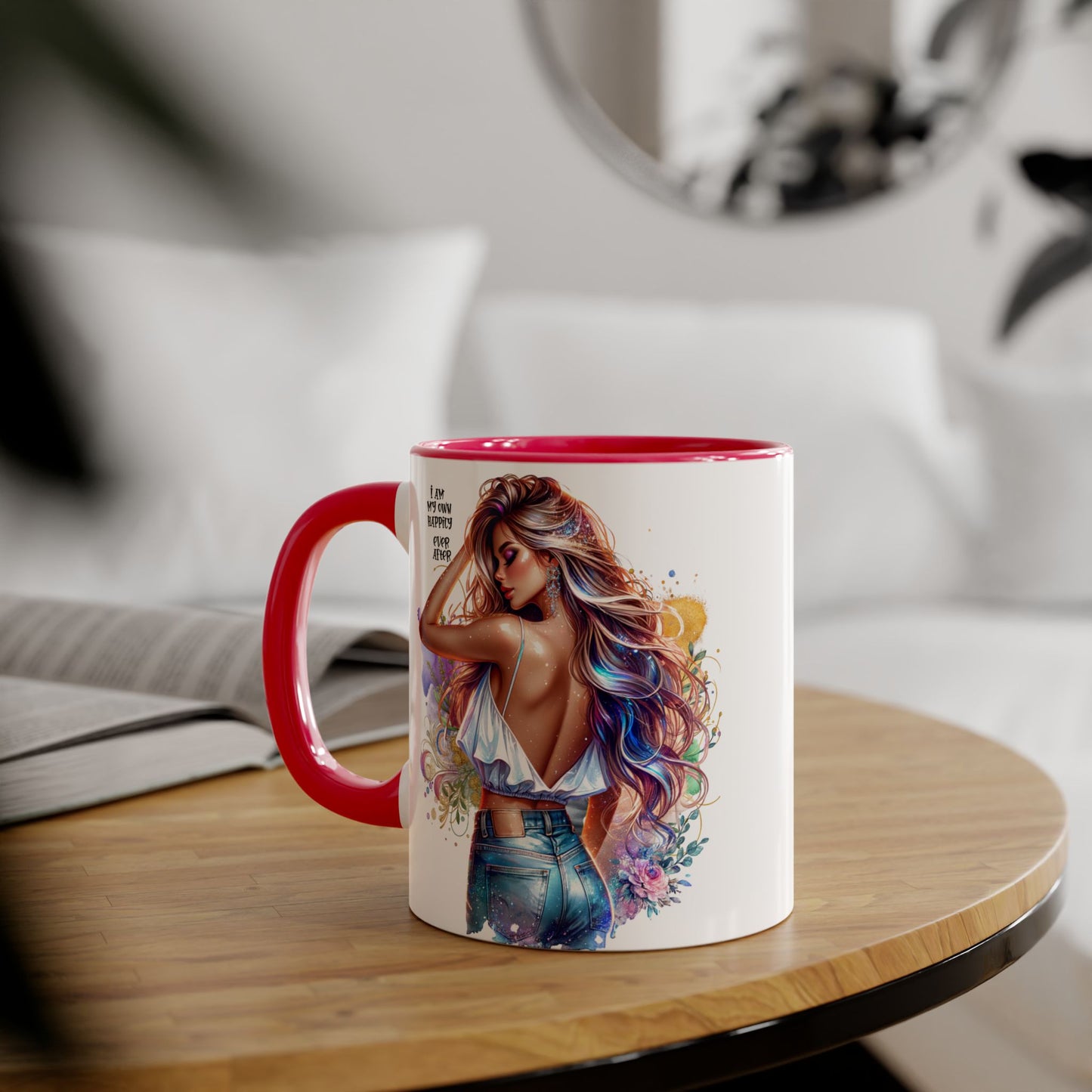 Colorful Inspirational Accent Mug - "I Am My Own Happily Ever After "
