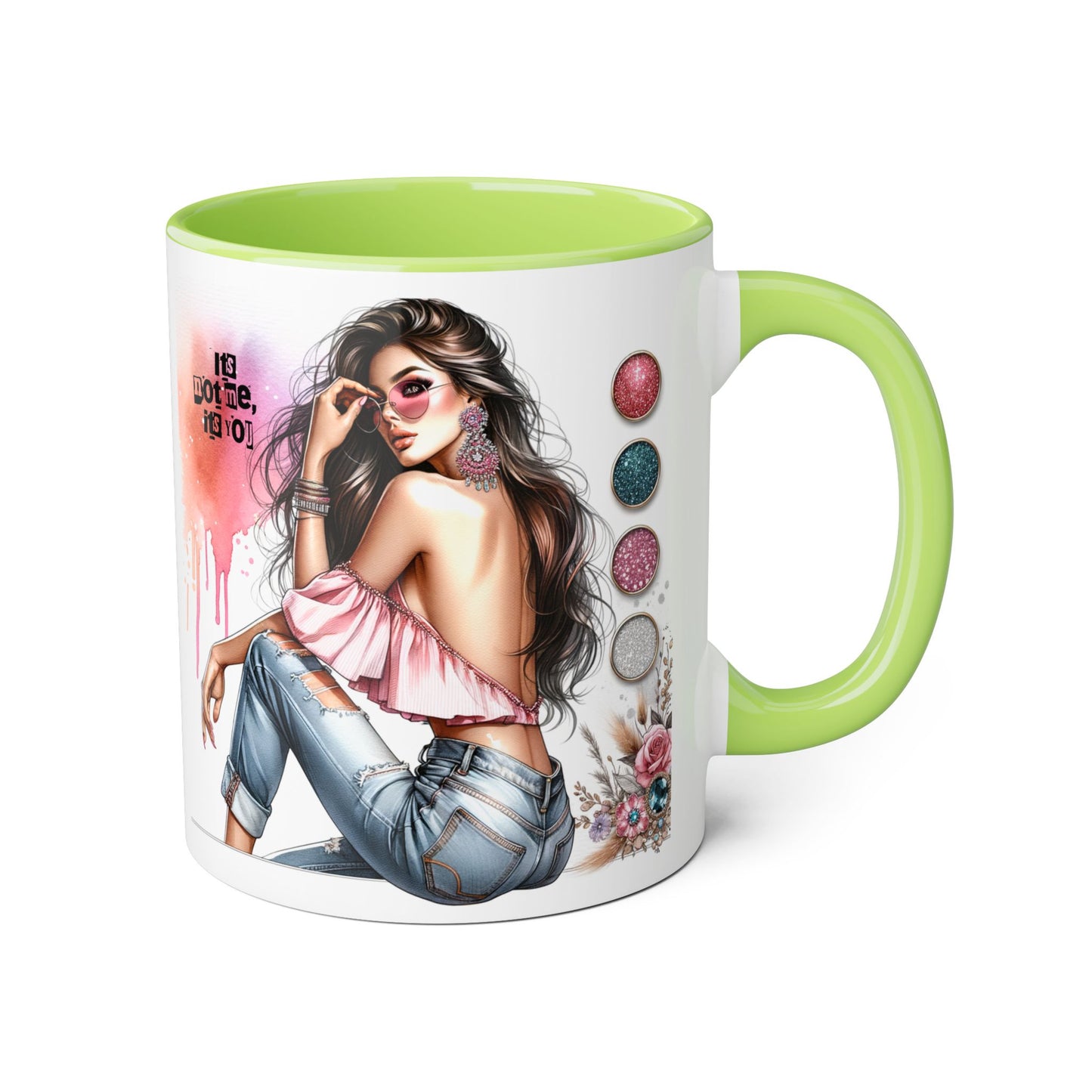 It's Not Me, It's You Humoristic Stylish Accent Mug - Chic Gift for Fashion Lovers, Coffee/Tea Mug, Unique Kitchen Decor, Perfect for Birthdays, Holidays, or Everyday
