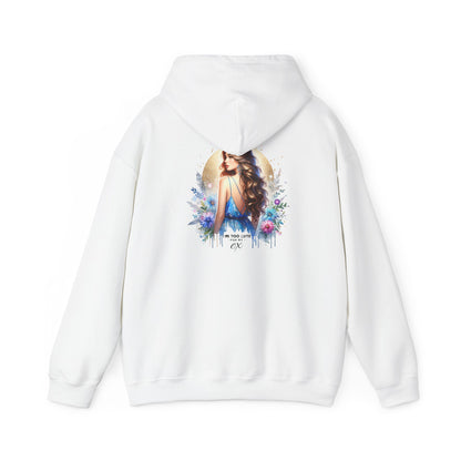I'm Too Cute For My Ex Elegant Floral Art Hoodie - Perfect Comfort for Art Lovers, Cozy Streetwear, Symbol of Self-Expression, Gift for Friends, Stylish Layering